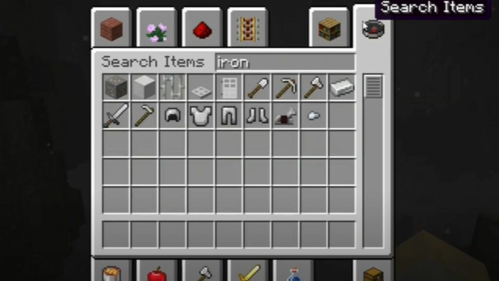 how to craft a chain in minecraft